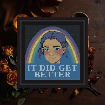 It Did Get Better cross stitch pattern