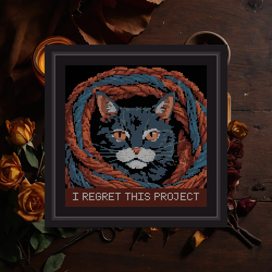 I Regret This Project cross stitch pattern