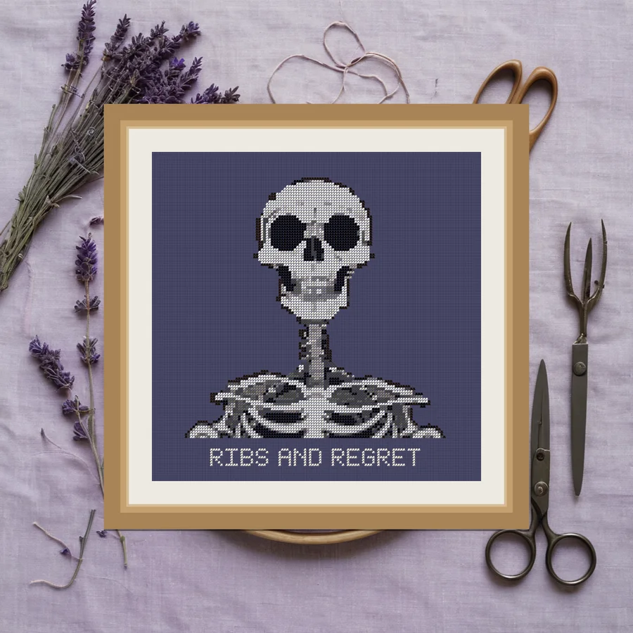 Ribs And Regret cross stitch pattern