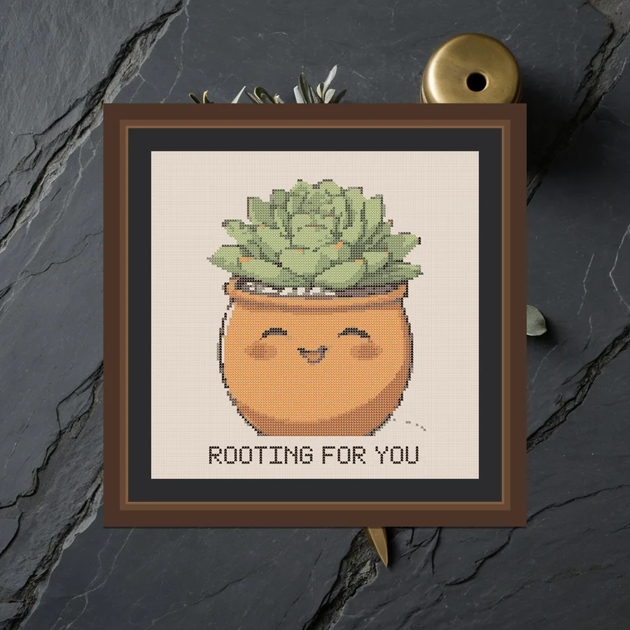 Rooting For You cross stitch pattern