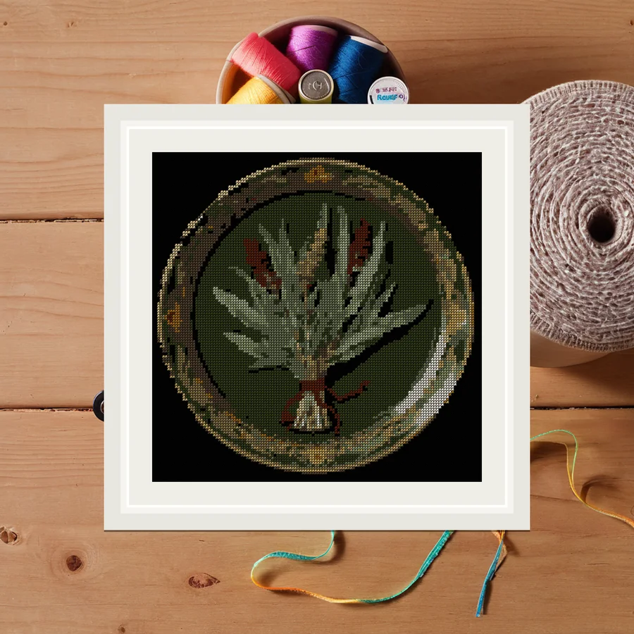 Sage Bundle cross stitch pattern