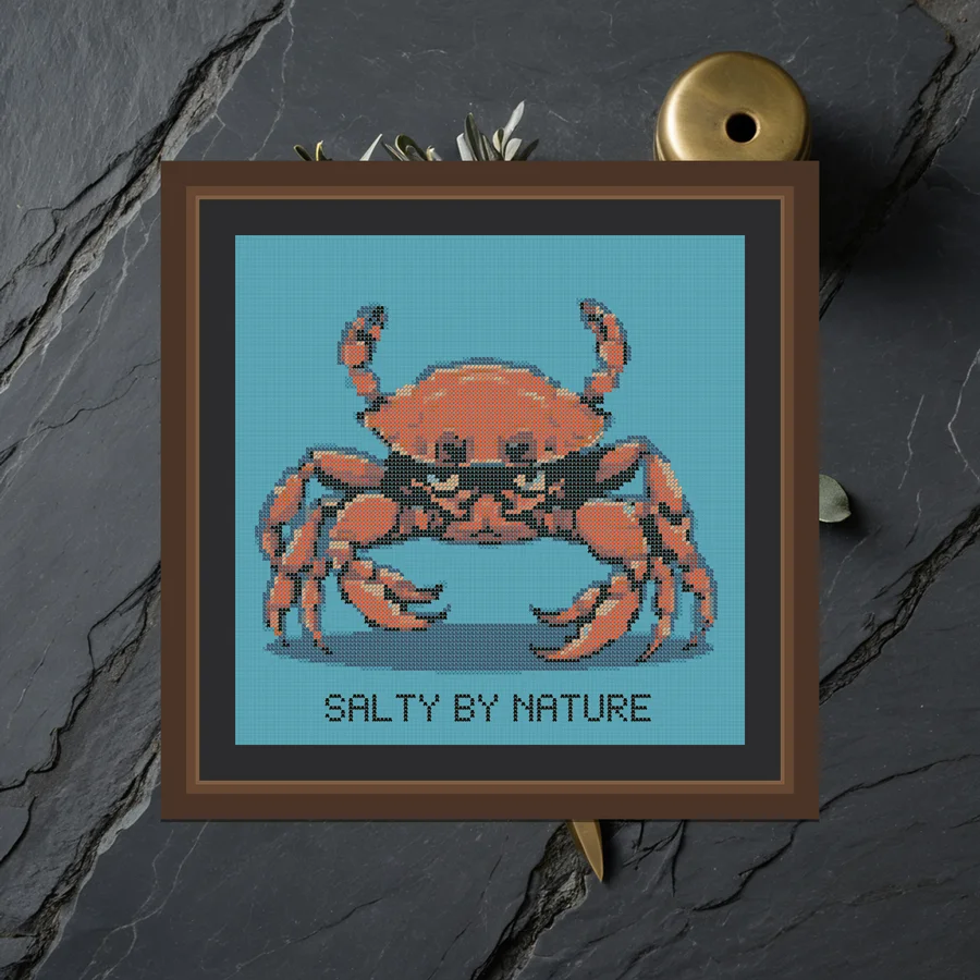 Salty By Nature cross stitch pattern