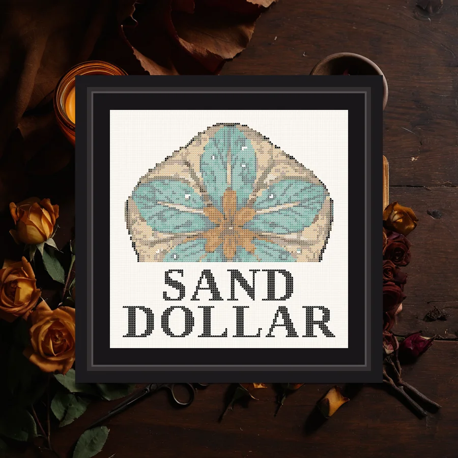 Sand Dollar cross stitch pattern
