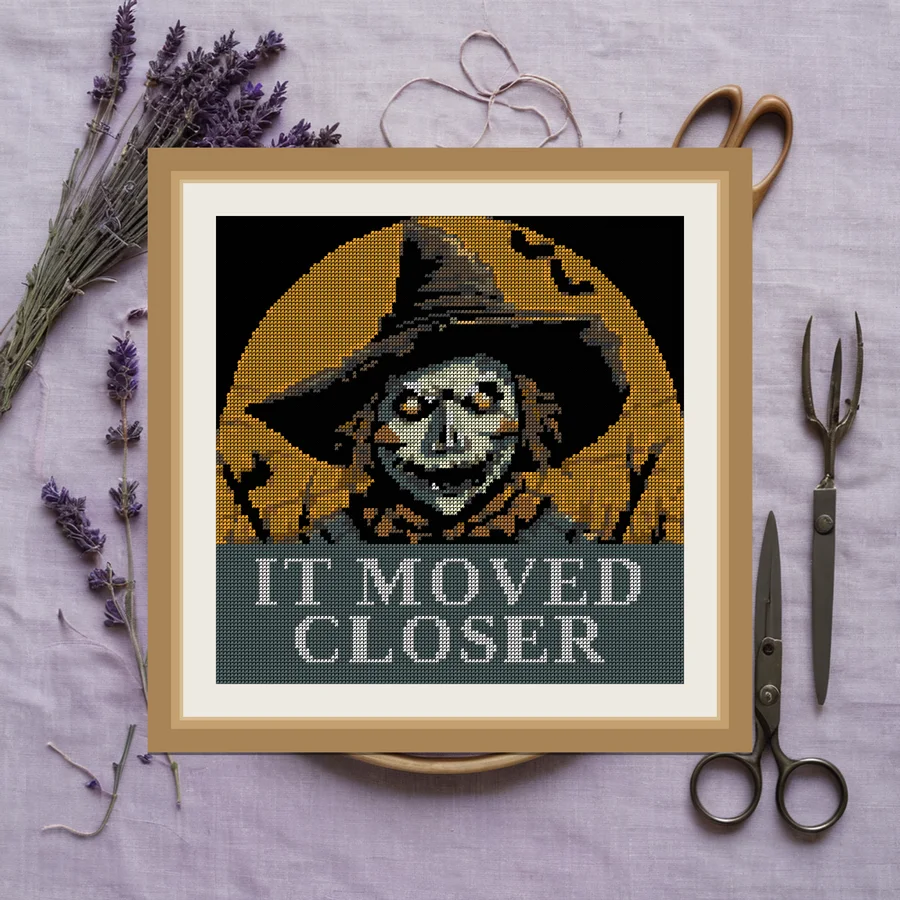 It Moved Closer cross stitch pattern