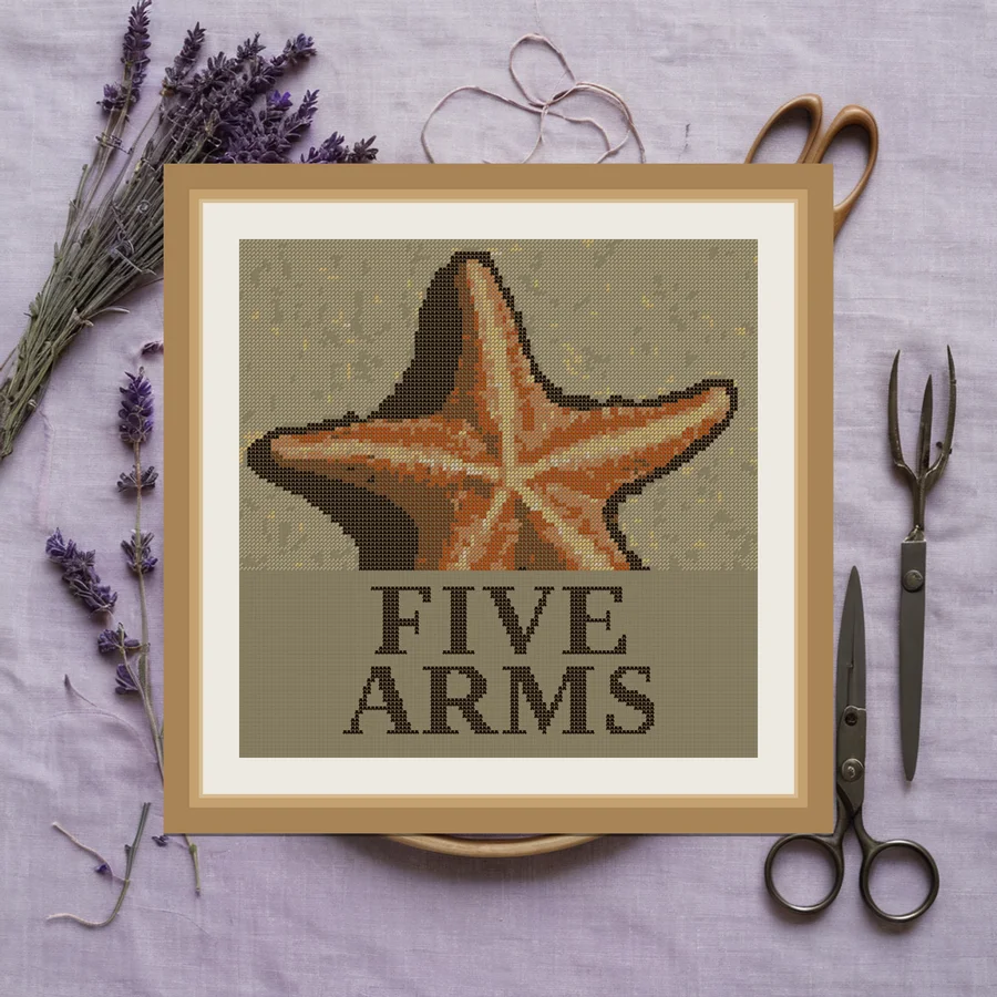 Five Arms cross stitch pattern