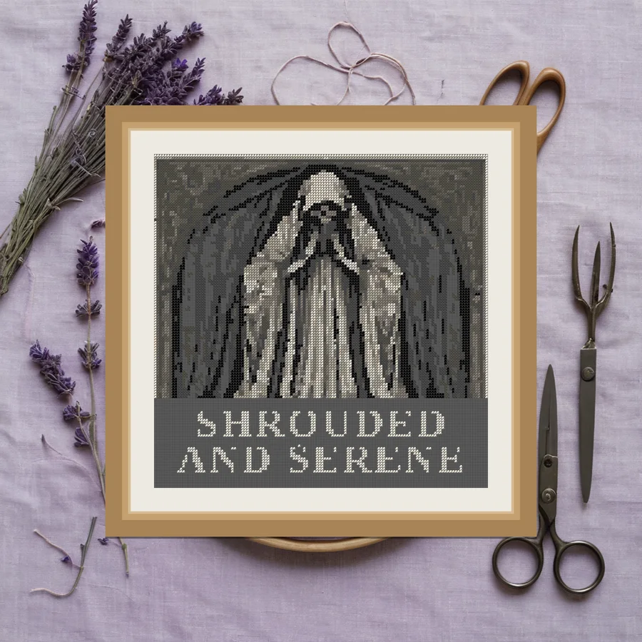 Shrouded And Serene cross stitch pattern