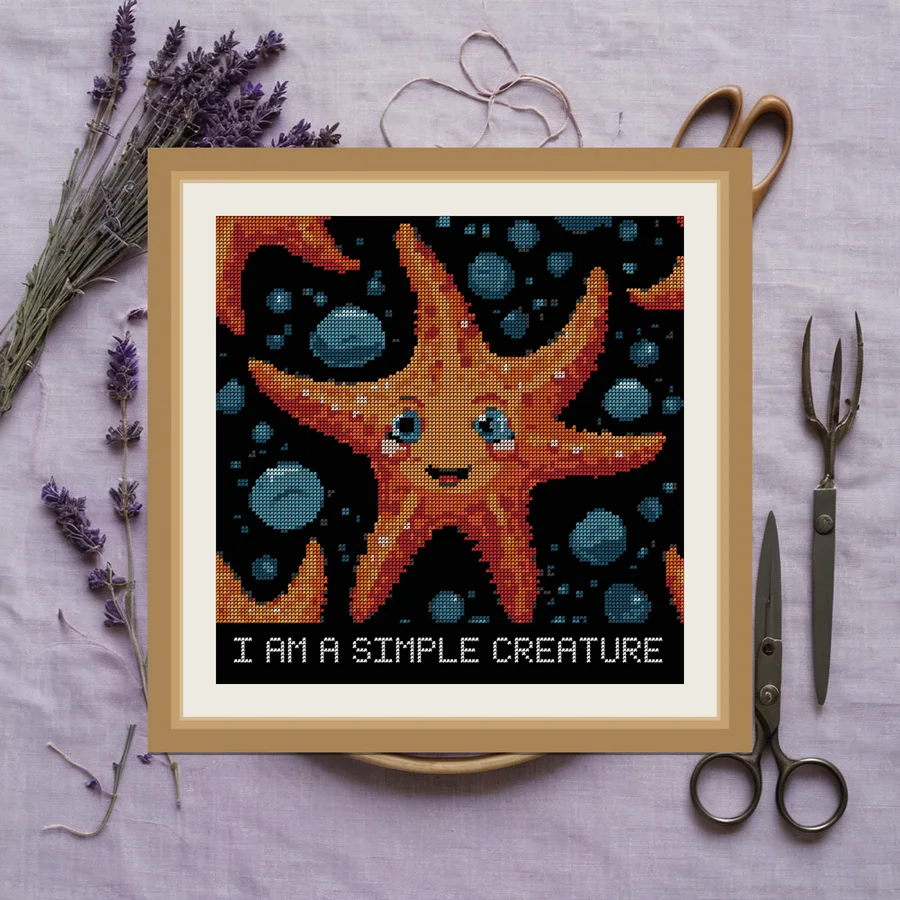 I Am A Simple Creature cross stitch pattern