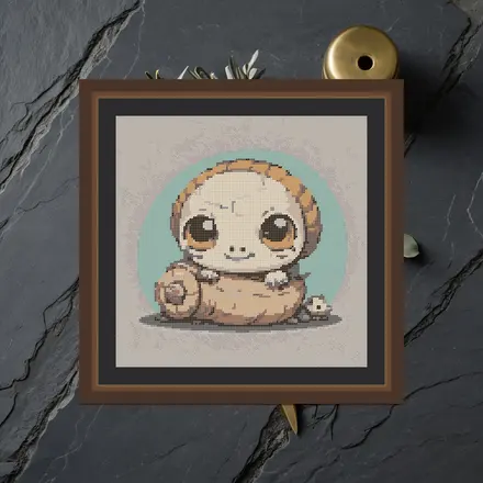 Skull And Snail cross stitch pattern