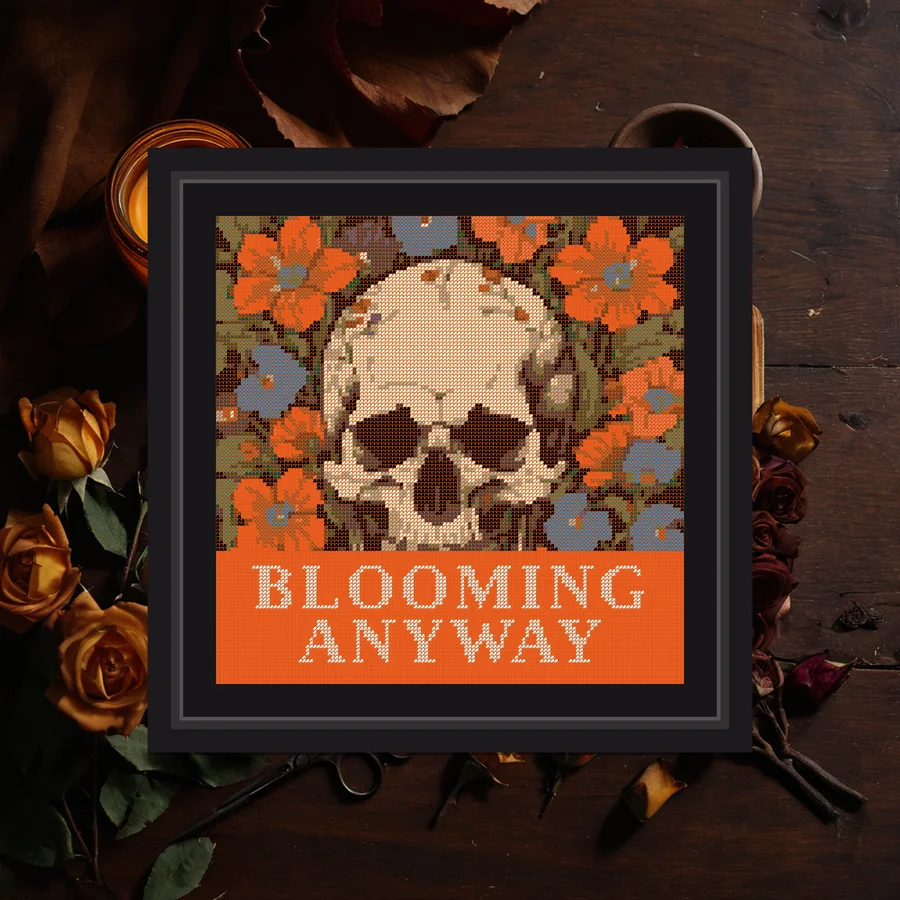 Blooming Anyway cross stitch pattern