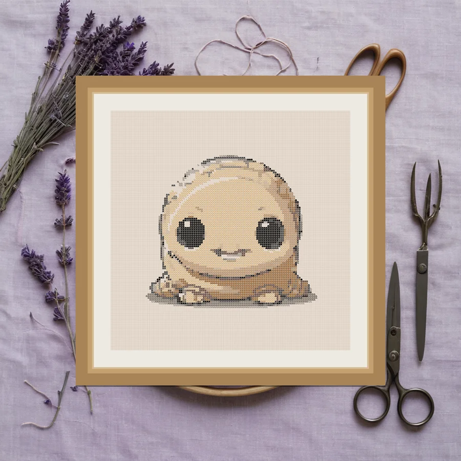 Skull Snail cross stitch pattern