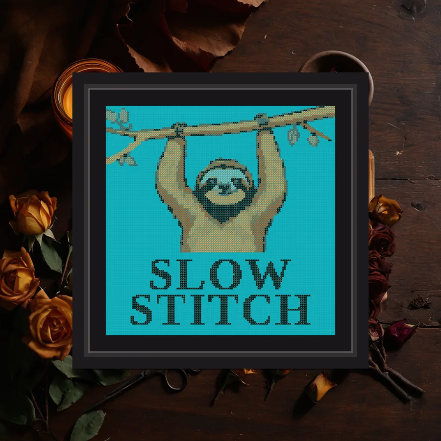 Slow Stitch cross stitch pattern