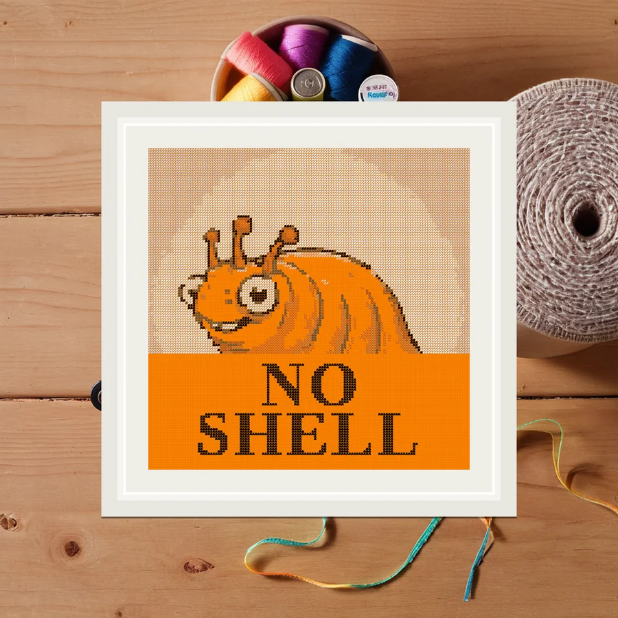 No Shell cross stitch pattern