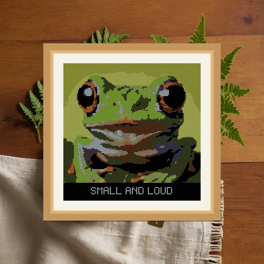 Small And Loud cross stitch pattern
