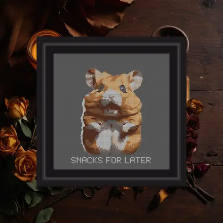Snacks For Later cross stitch pattern