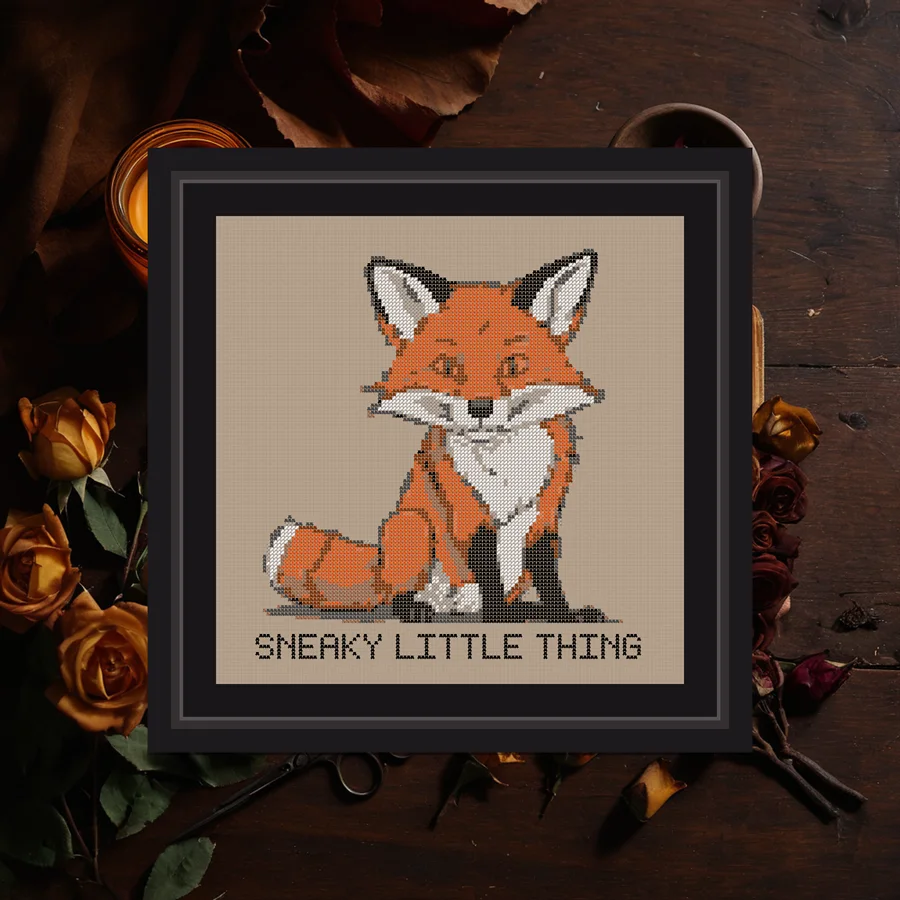 Sneaky cross stitch pattern