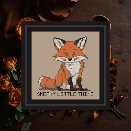 Sneaky cross stitch pattern