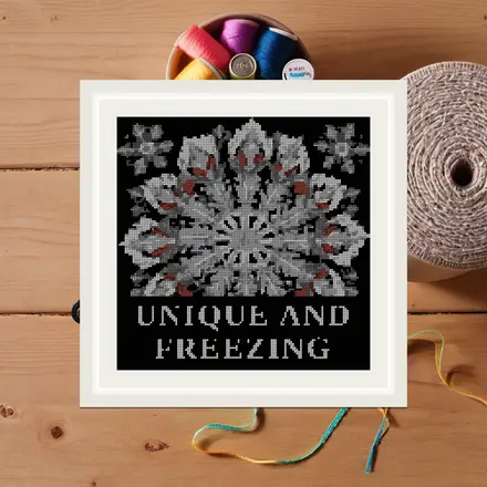 Unique And Freezing cross stitch pattern