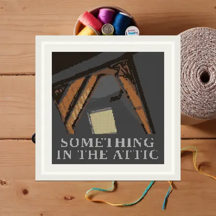 Something In The Attic cross stitch pattern