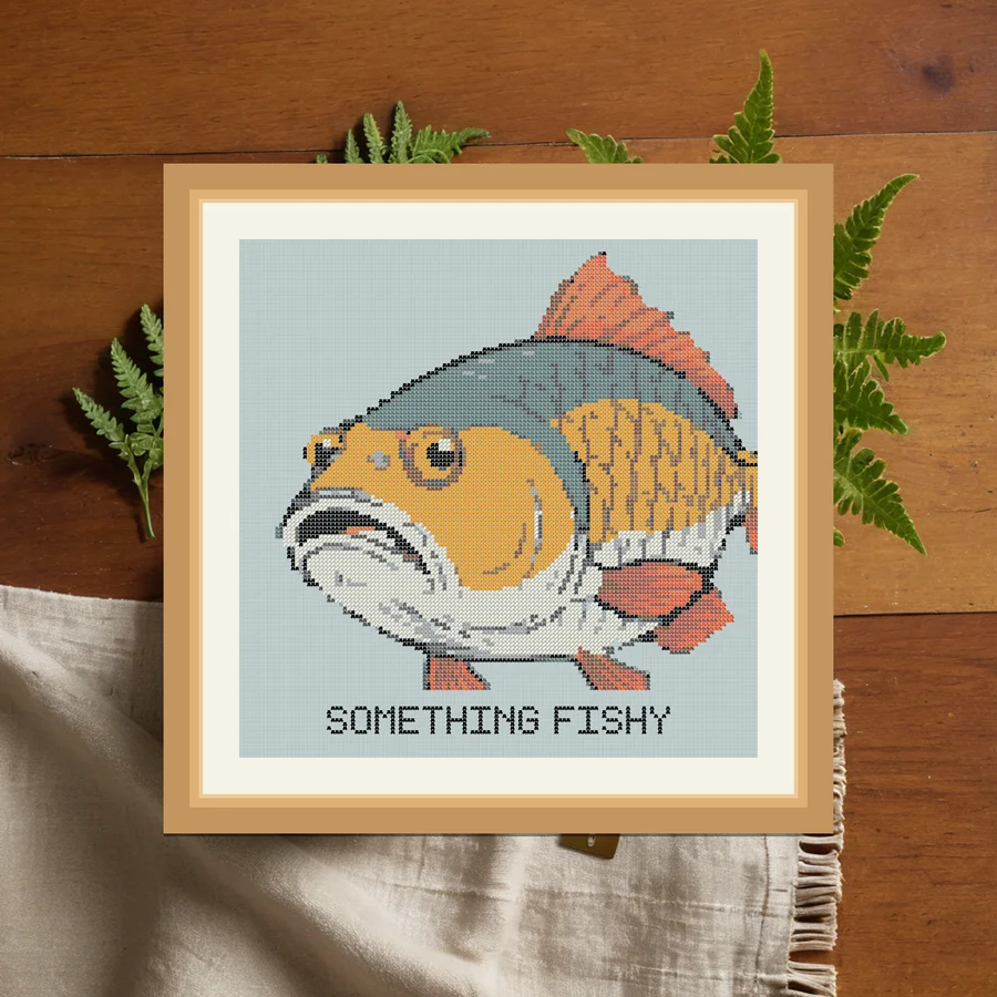 Something Fishy cross stitch pattern