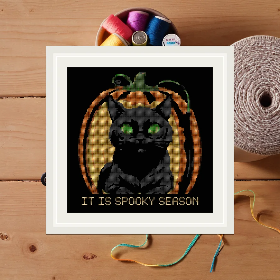 Spooky Season cross stitch pattern