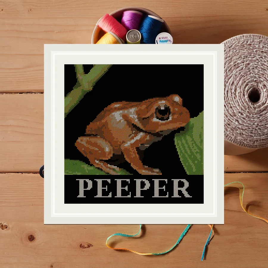 Peeper cross stitch pattern