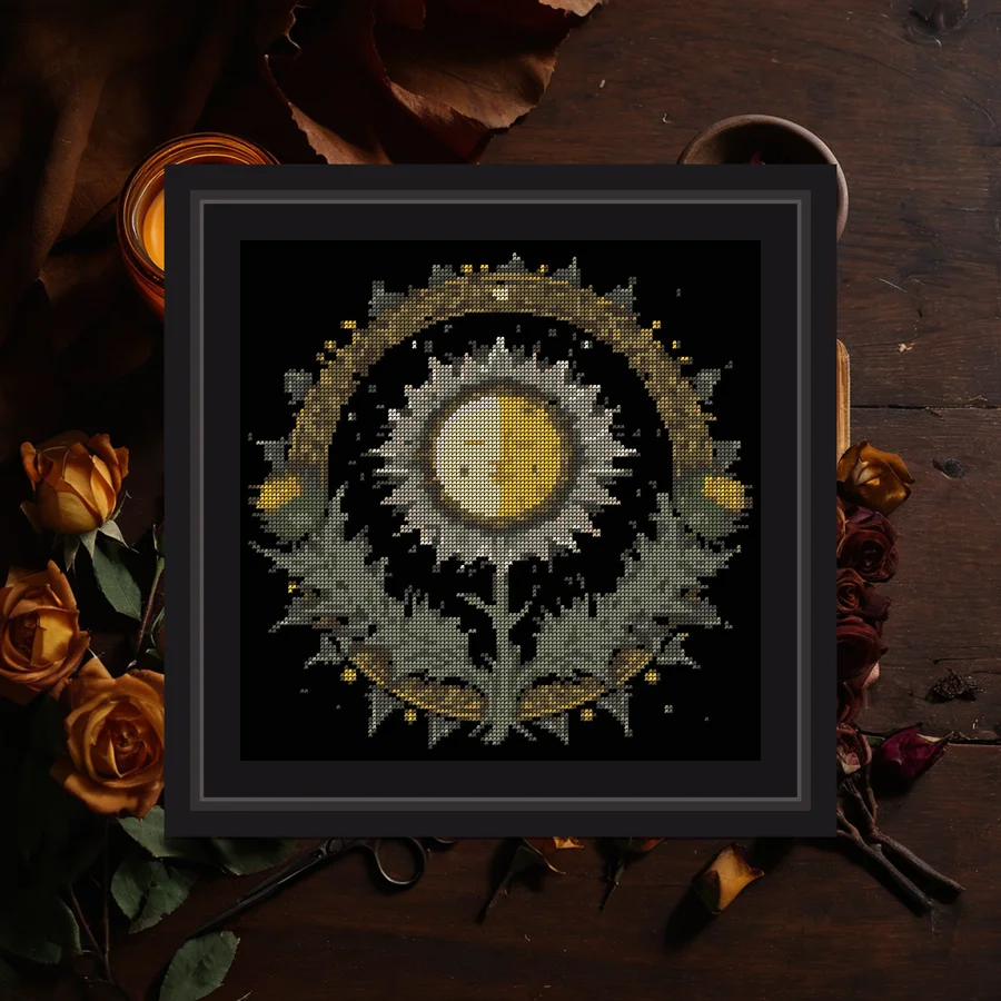 Star And Thistle cross stitch pattern