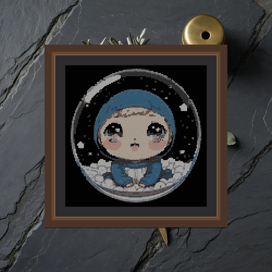 Star Orb cross stitch pattern