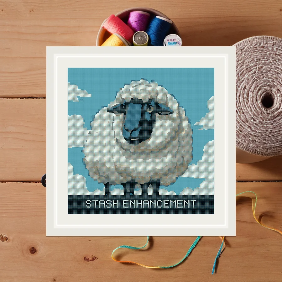 Stash Enhancement cross stitch pattern