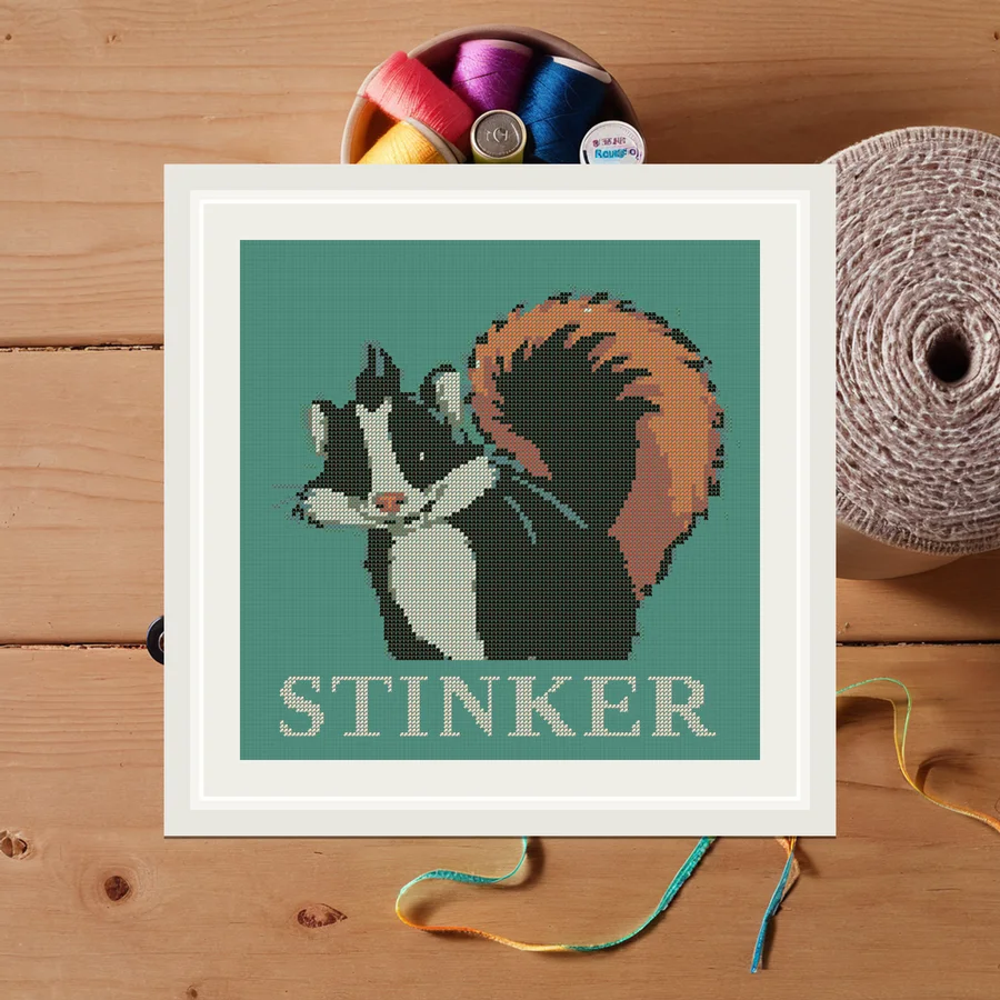 Stinker cross stitch pattern