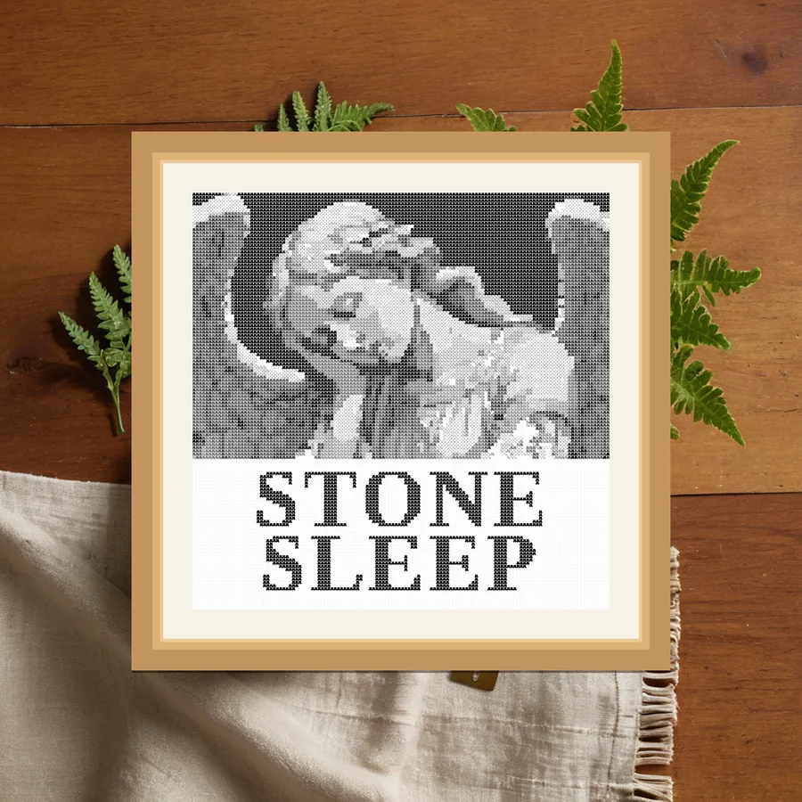 Stone Sleep cross stitch pattern