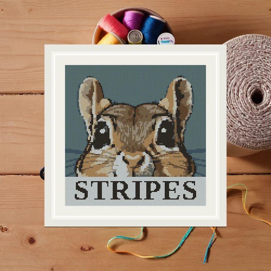 Stripes cross stitch pattern