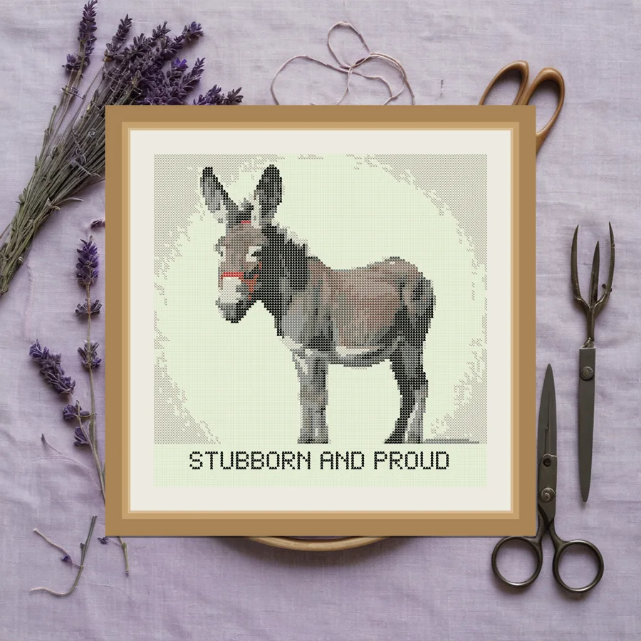 Stubborn And Proud cross stitch pattern