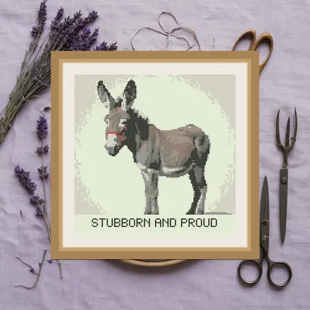 Stubborn And Proud cross stitch pattern