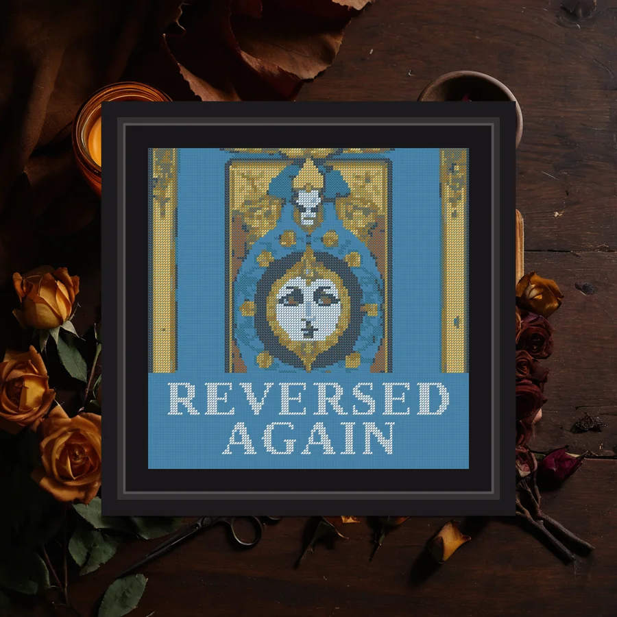 Reversed Again cross stitch pattern