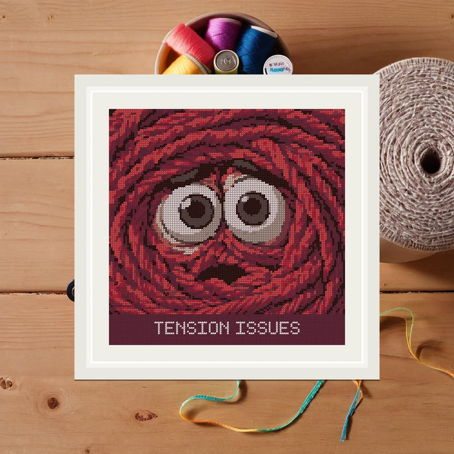 Tension Issues cross stitch pattern