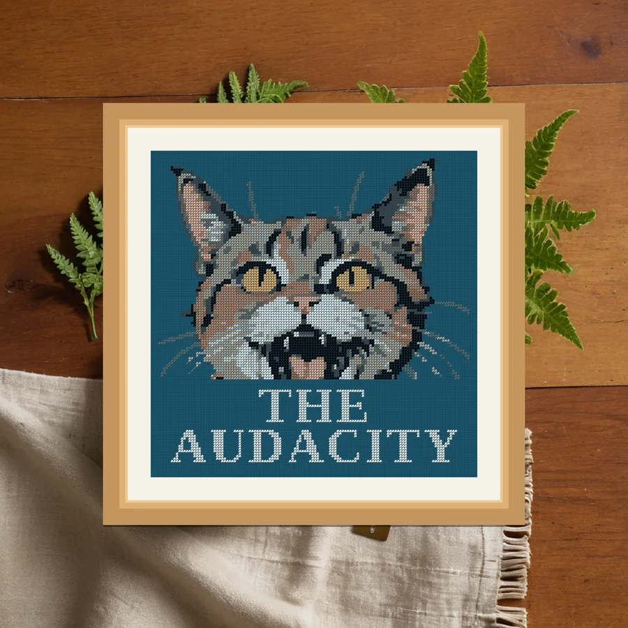 The Audacity cross stitch pattern