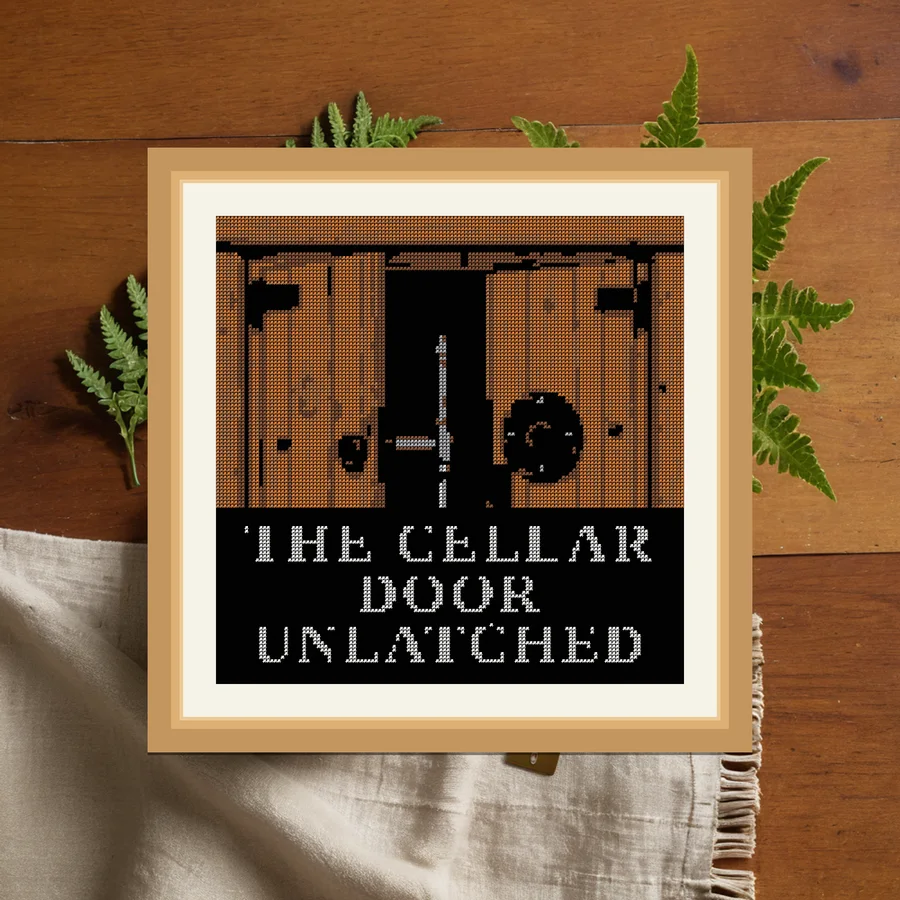 The Cellar Door Unlatched cross stitch pattern