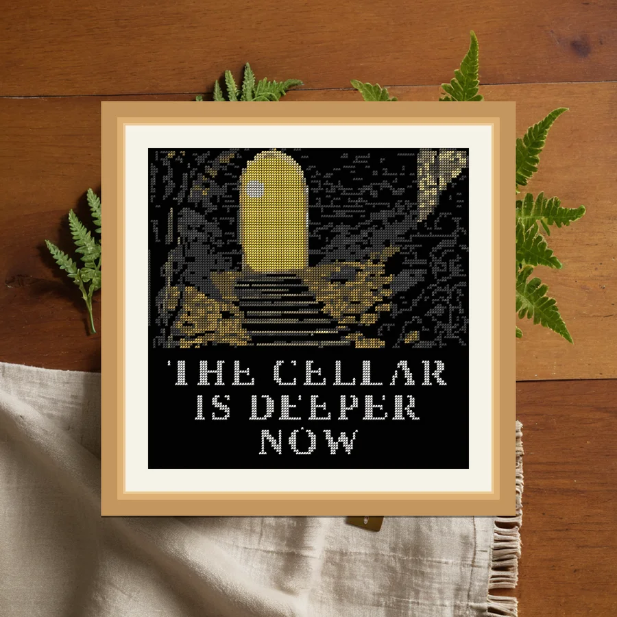 The Cellar Is Deeper Now cross stitch pattern