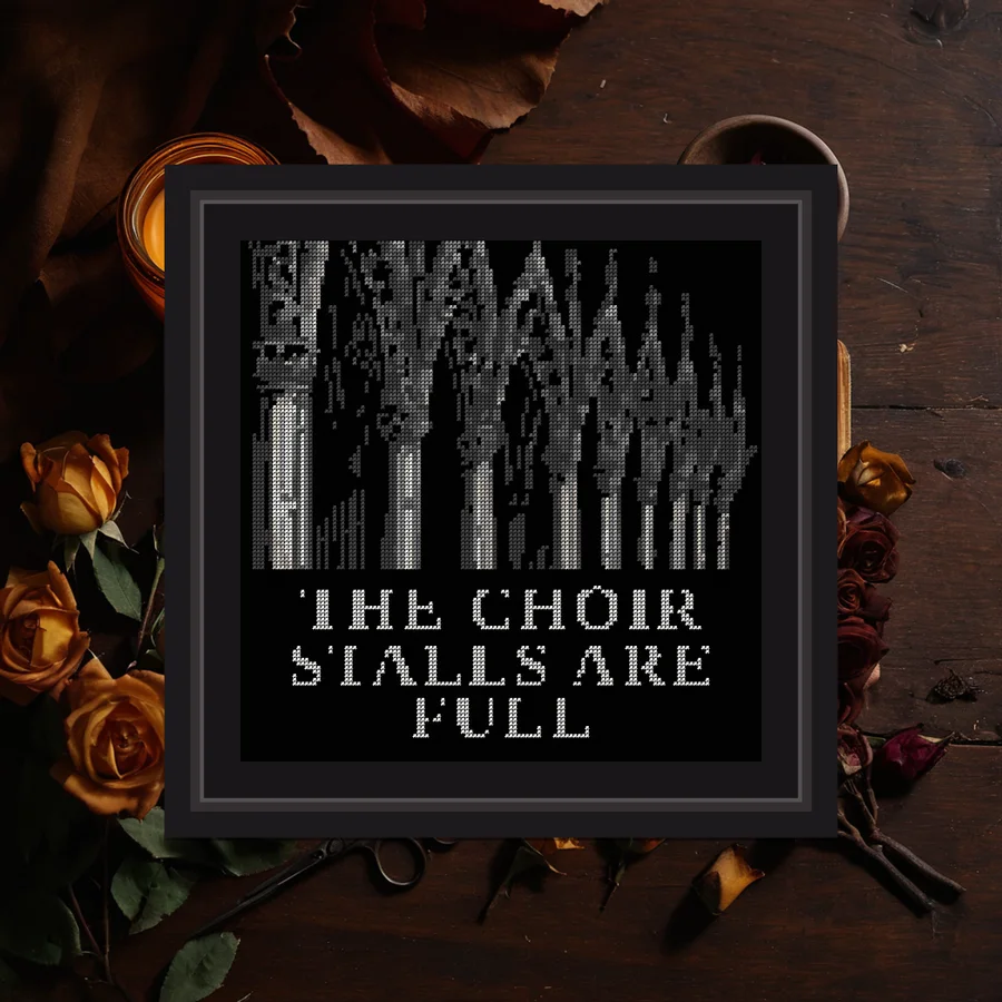 The Choir Stalls Are Full cross stitch pattern