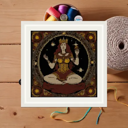 The Empress Card cross stitch pattern