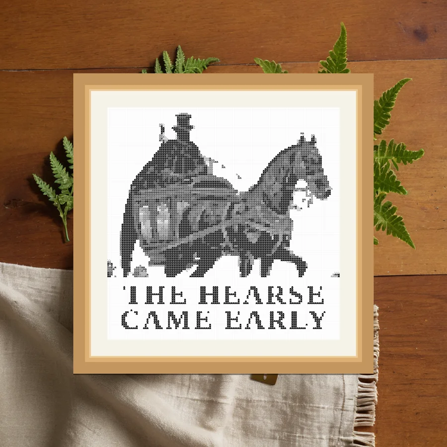 The Hearse Came Early cross stitch pattern
