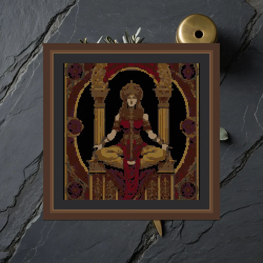 The High Priestess cross stitch pattern