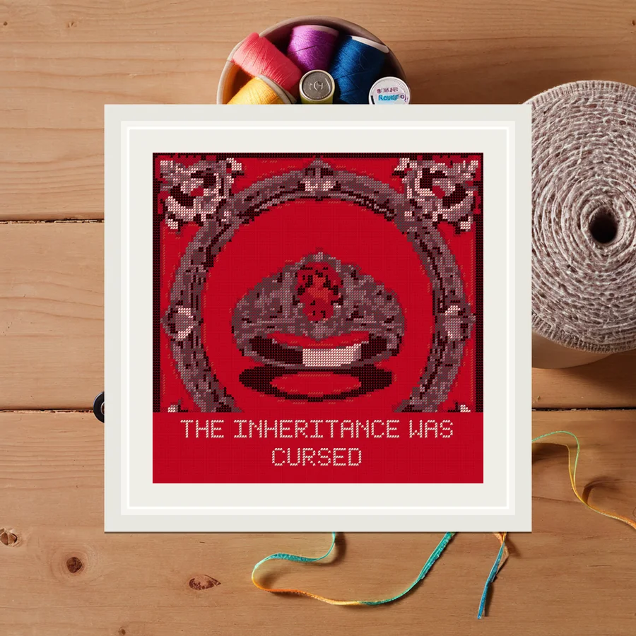 The Inheritance Was Cursed cross stitch pattern
