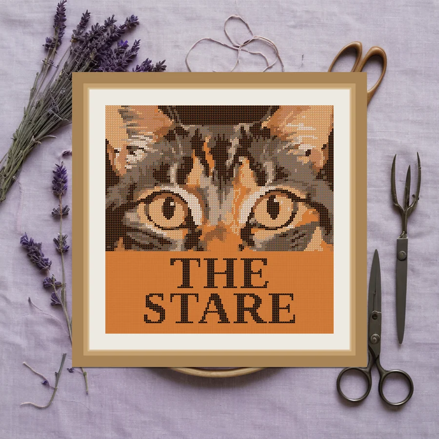 The Stare cross stitch pattern