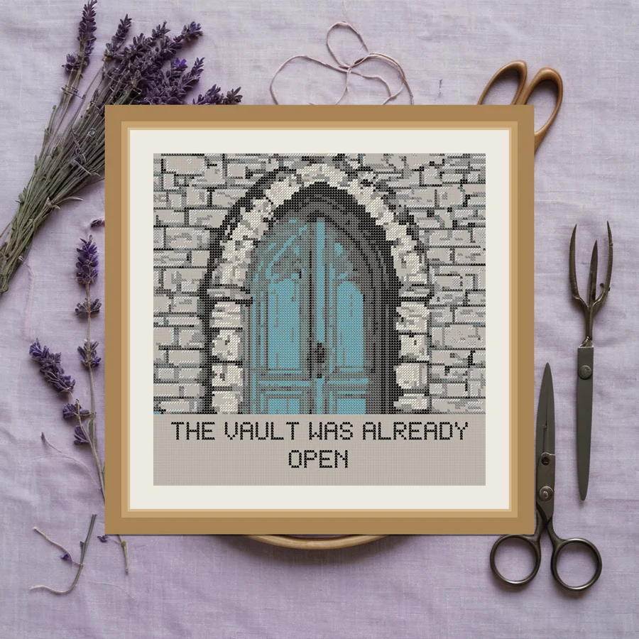 The Vault Was Already Open cross stitch pattern