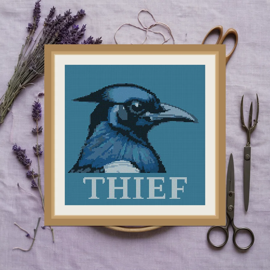 Thief cross stitch pattern