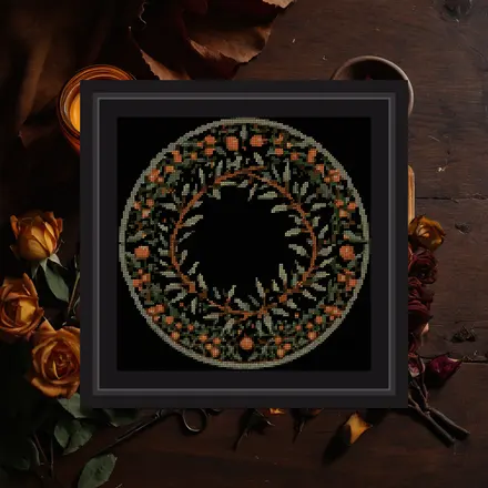 Thorn Crown cross stitch pattern
