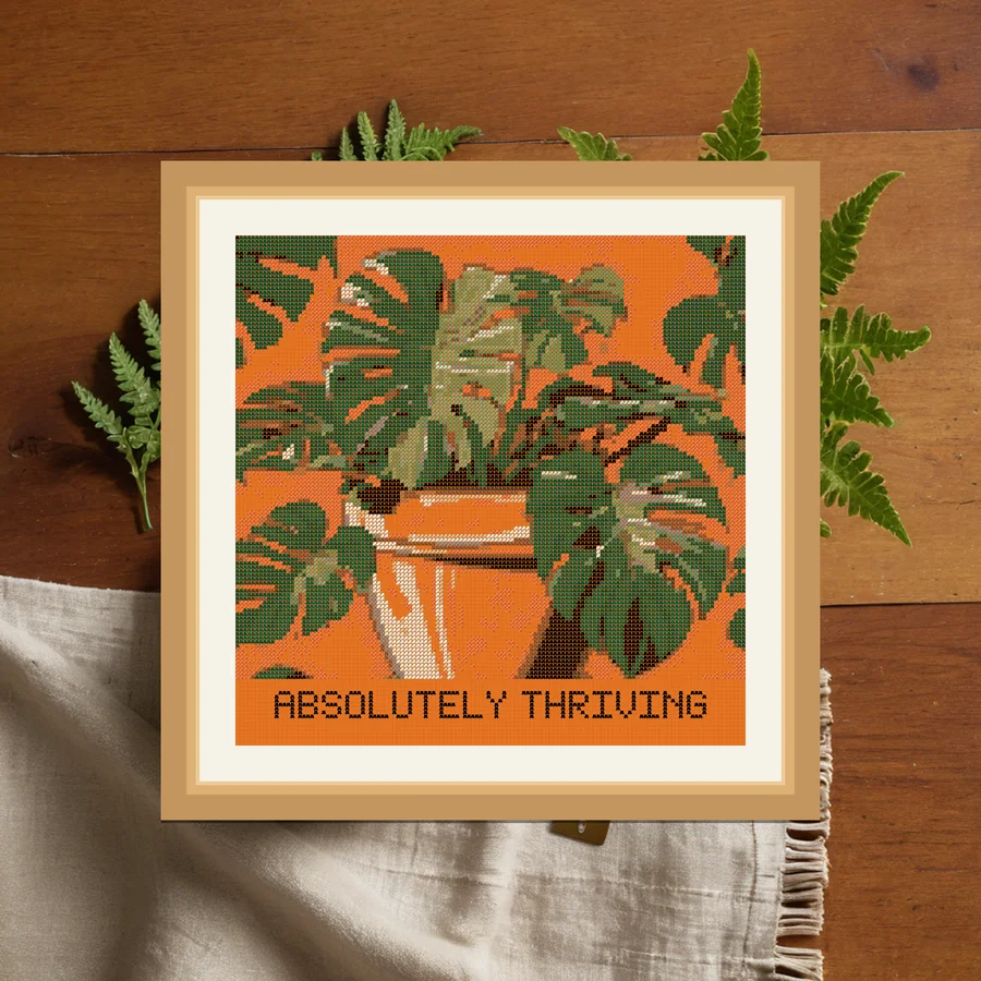 Thriving cross stitch pattern