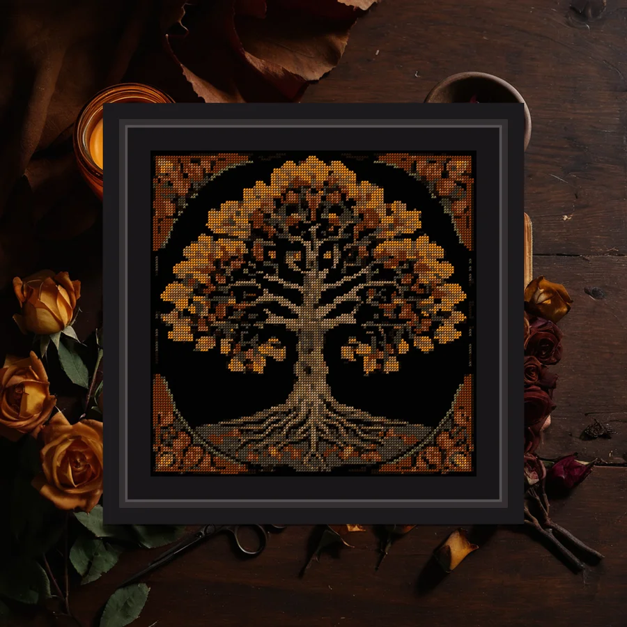 Thunder Oak cross stitch pattern