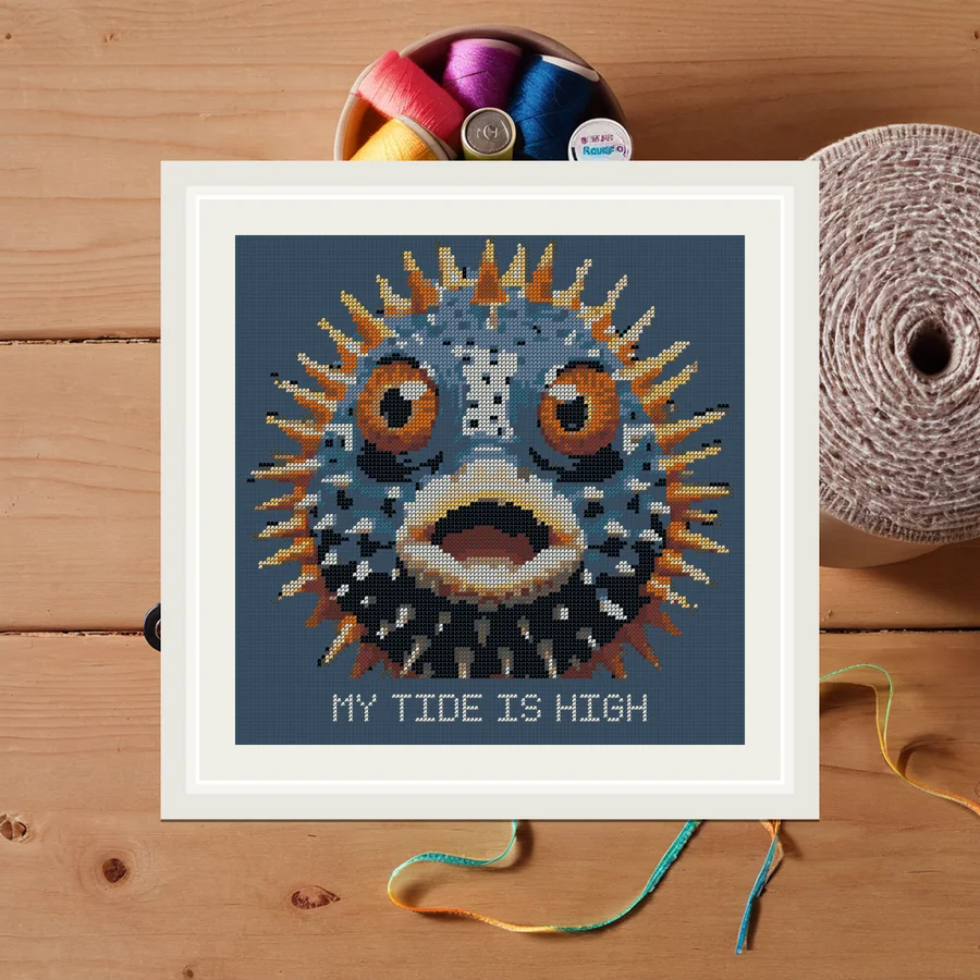 My Tide Is High cross stitch pattern